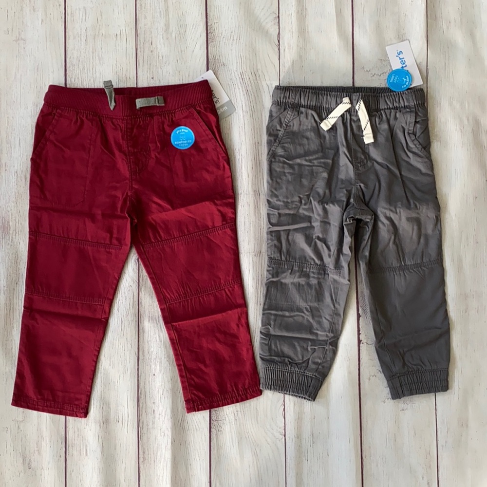 NWT Carter’s Baby Boy 24 Months Pants 2 Pairs